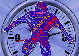 Illustration representing stress, anxiety, and mental pressure