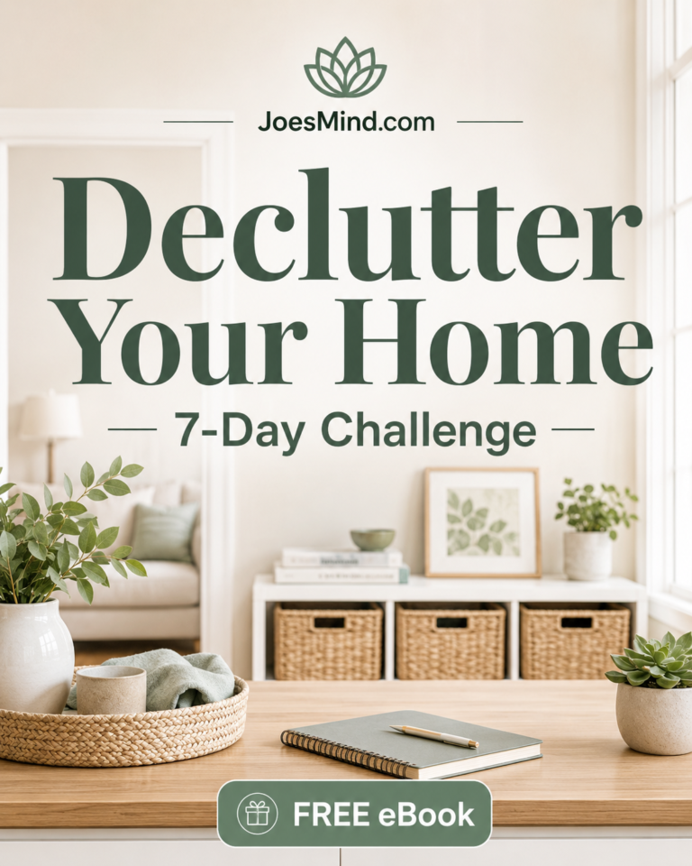 Free Declutter Your Home 7-Day Challenge ebook cover