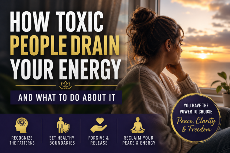 How toxic people drain your energy and reclaim your peace